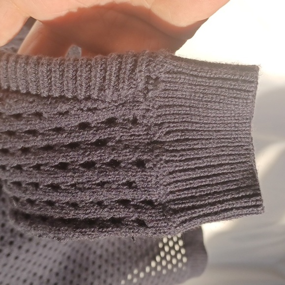 Sonoma Navy Open weave Crewneck Sweater - Picture 5 of 10